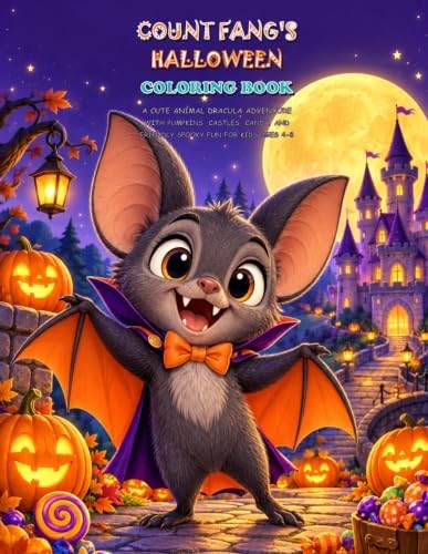 Count Fang's Halloween Coloring Book book cover