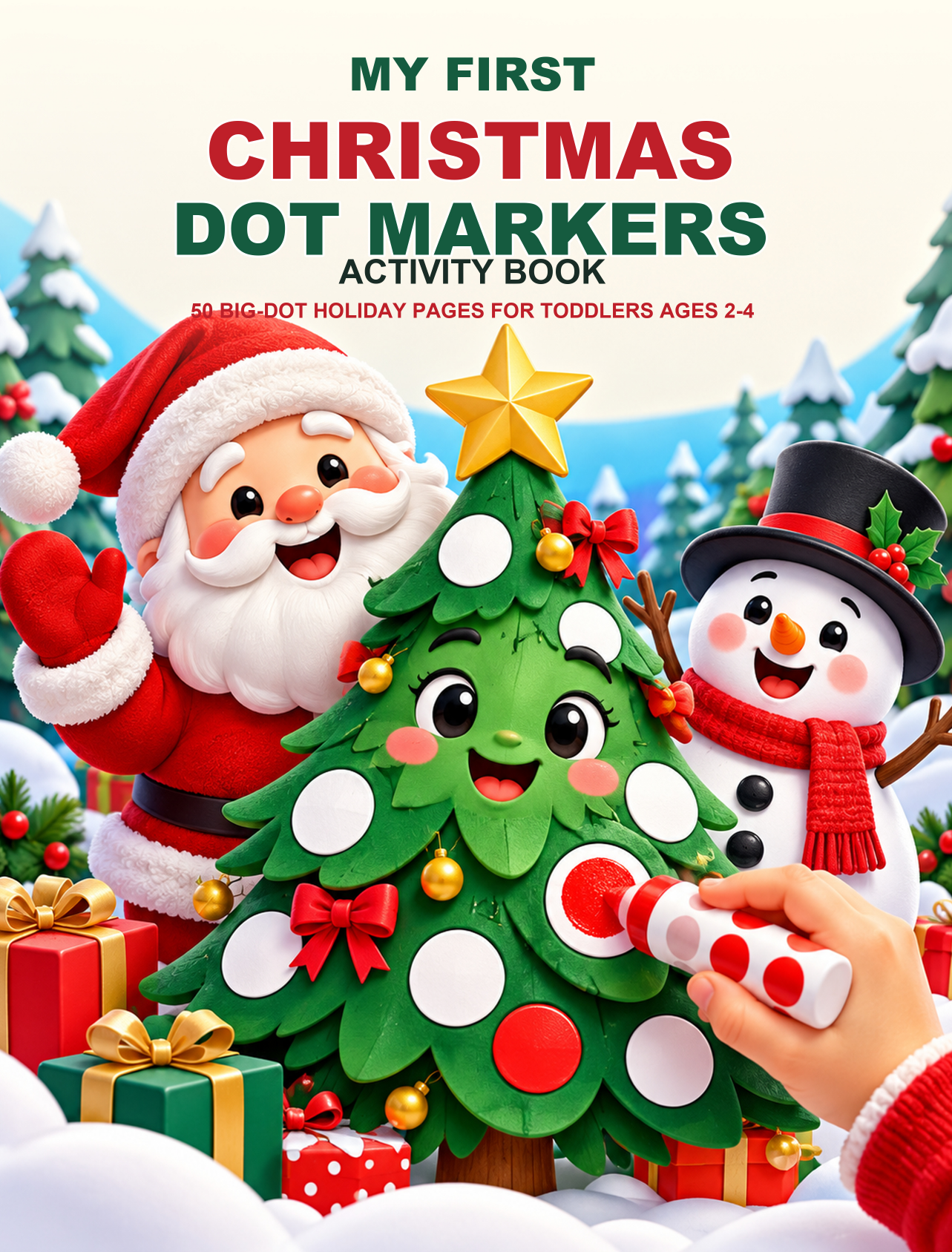 My First Christmas Dot Markers Activity Book book cover